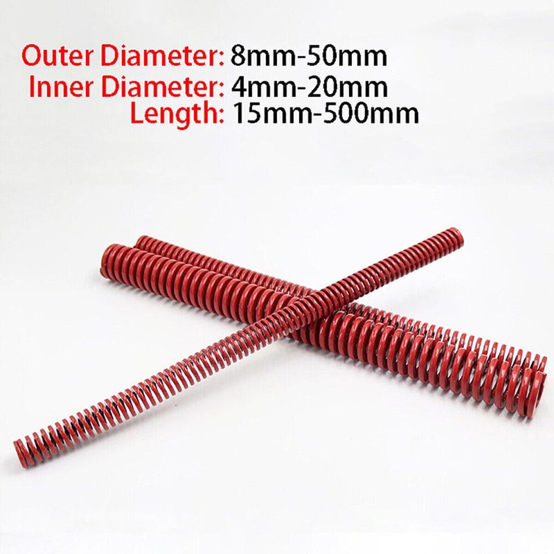 Heavy Duty Compression Spring Red OD 8mm 50mm Stiff Die Spring 25x12 5x55mm - Image 2
